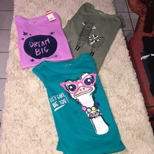 Bundle of 3 Cat & Jack long sleeve shirts size L